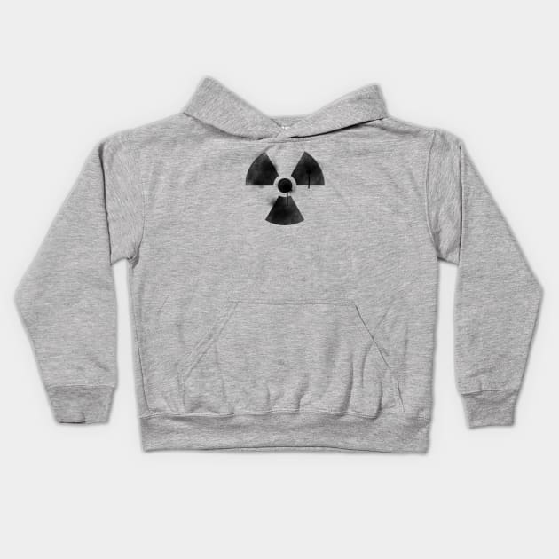 Radioactive sign Kids Hoodie by OsFrontis